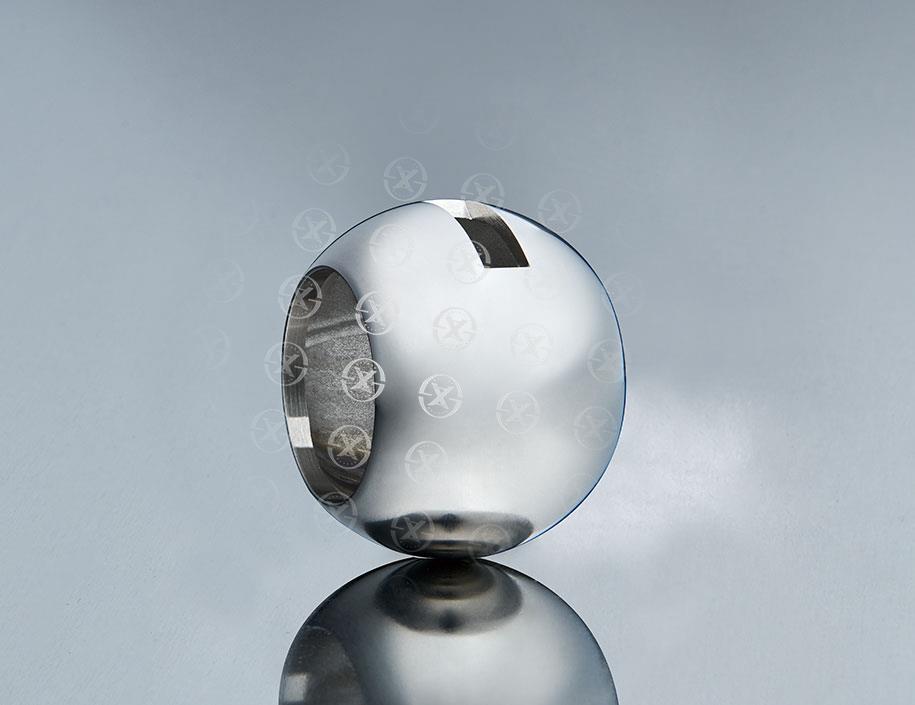 Floating ball valve ball